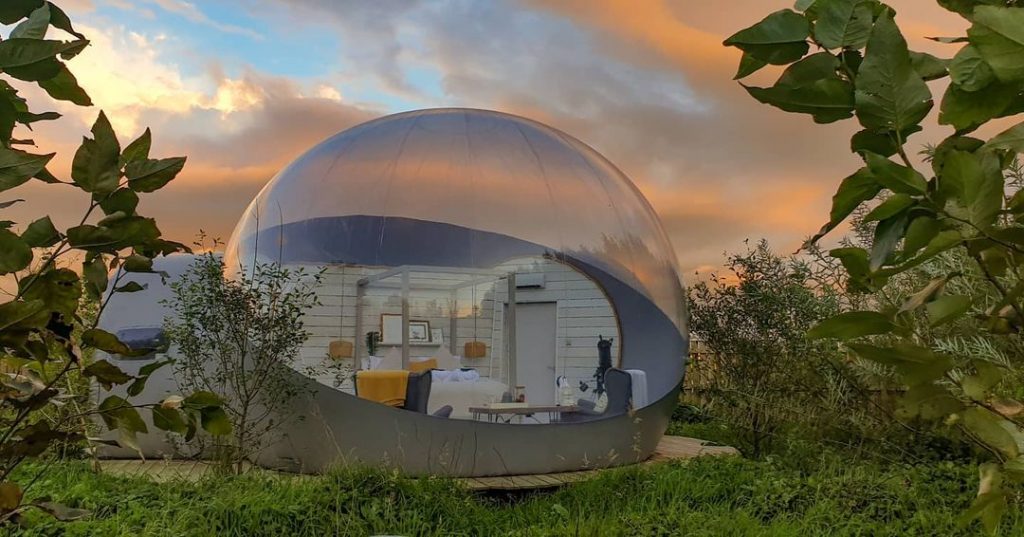 Win an overnight stay at Foxborough Bubble Dens.