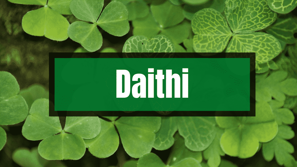 Daithi is a very unique name.