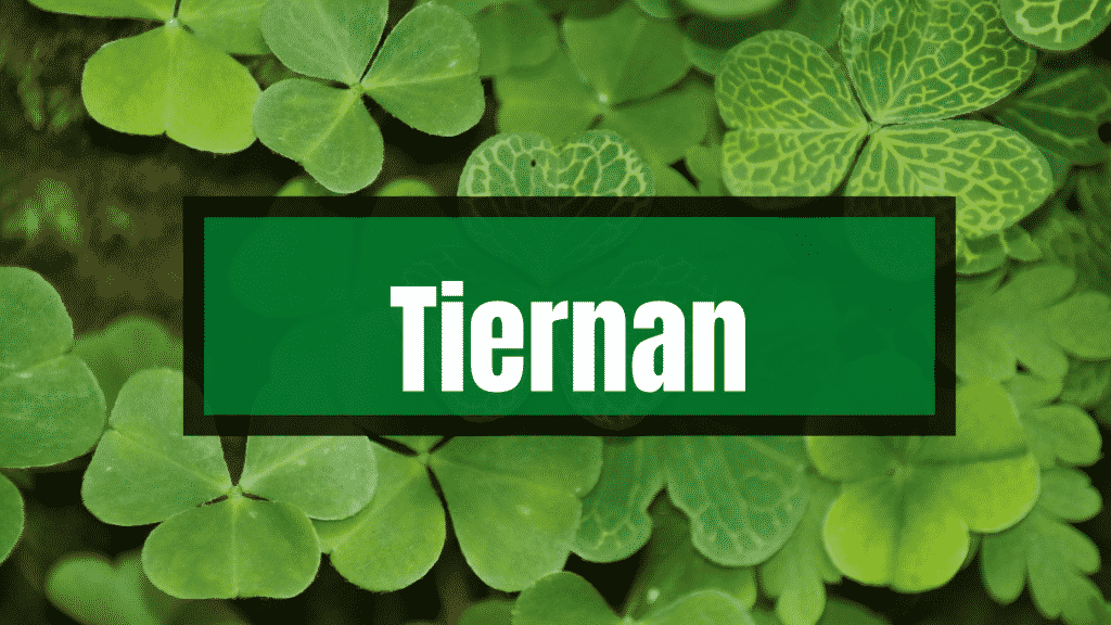 Tiernan means 'little lord'.