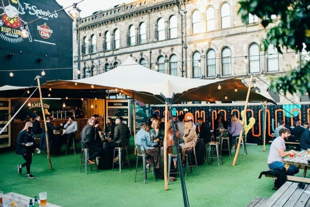 The National is home to one of the best beer gardens Belfast has to offer. 