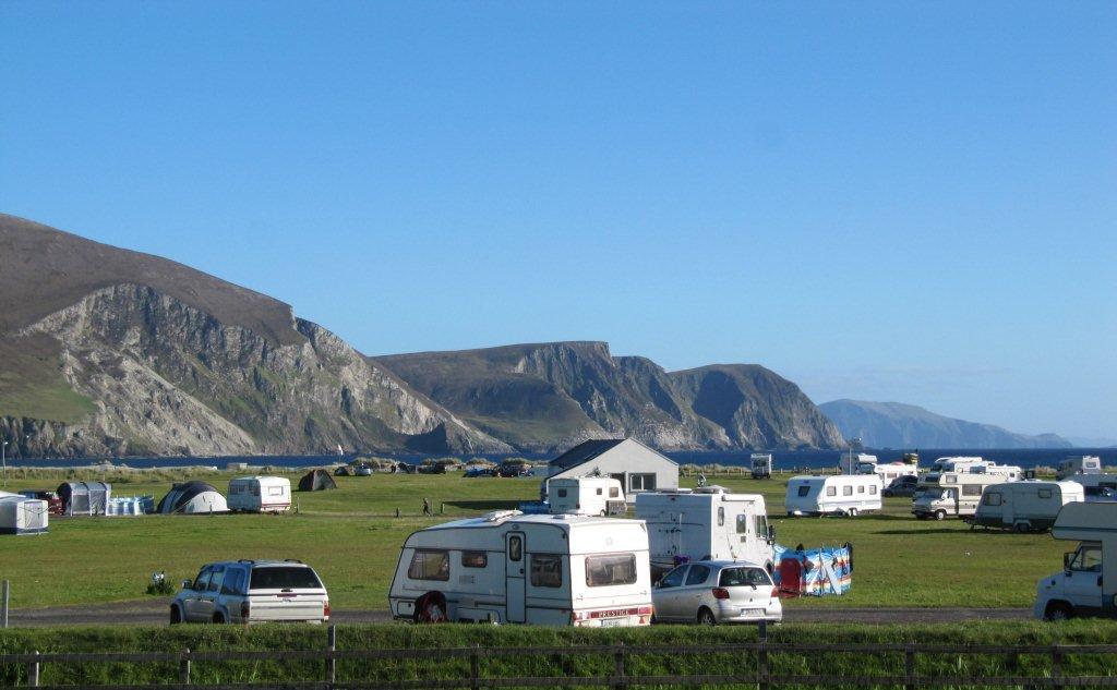 Keel Sandybanks is one of the best caravan and camping parks in Ireland.