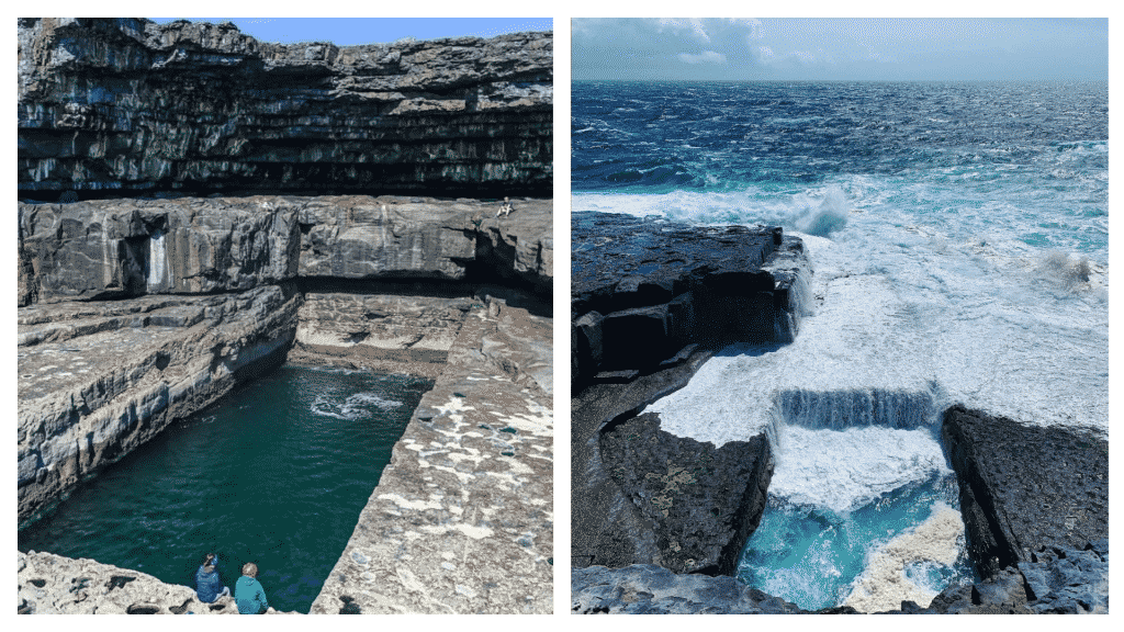 The Wormhole Inis Mór is a unique natural formation.