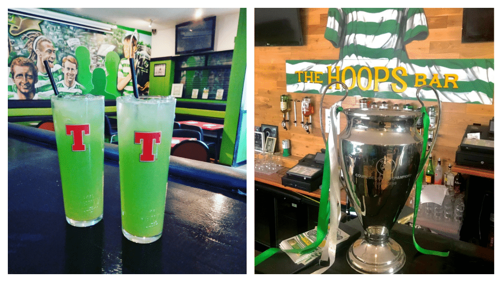 Hoops Bar is one of the best Celtic bars in Glasgow.