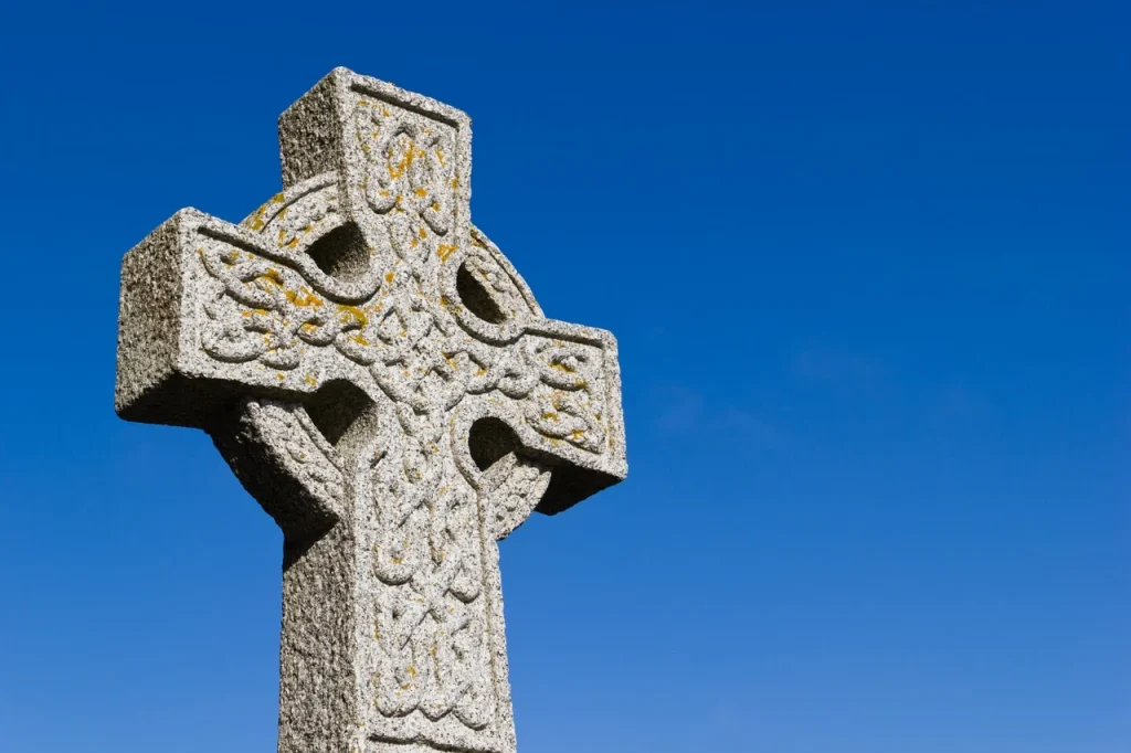 The Celtic Cross is undoubtedly one of the iconic Irish folklore symbols.