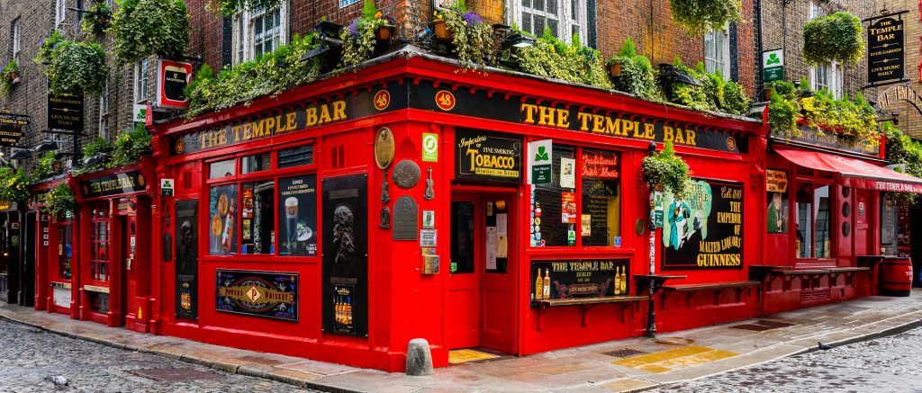 In first place on our list of the most expensive pints of guinness in Dublin is the Temple Bar.
