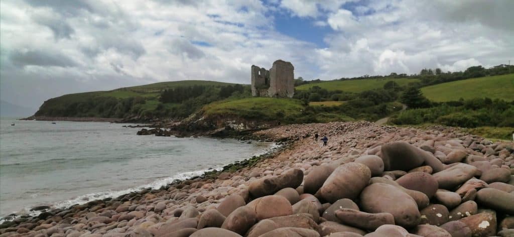 Minard Castle offers breathtaking views of the Kerry coast.