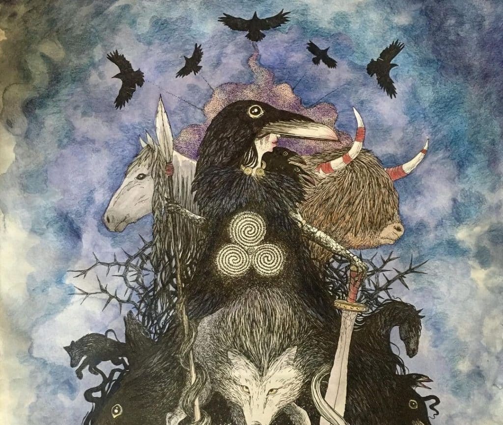 There are many interpretations of the Morrigan goddess.