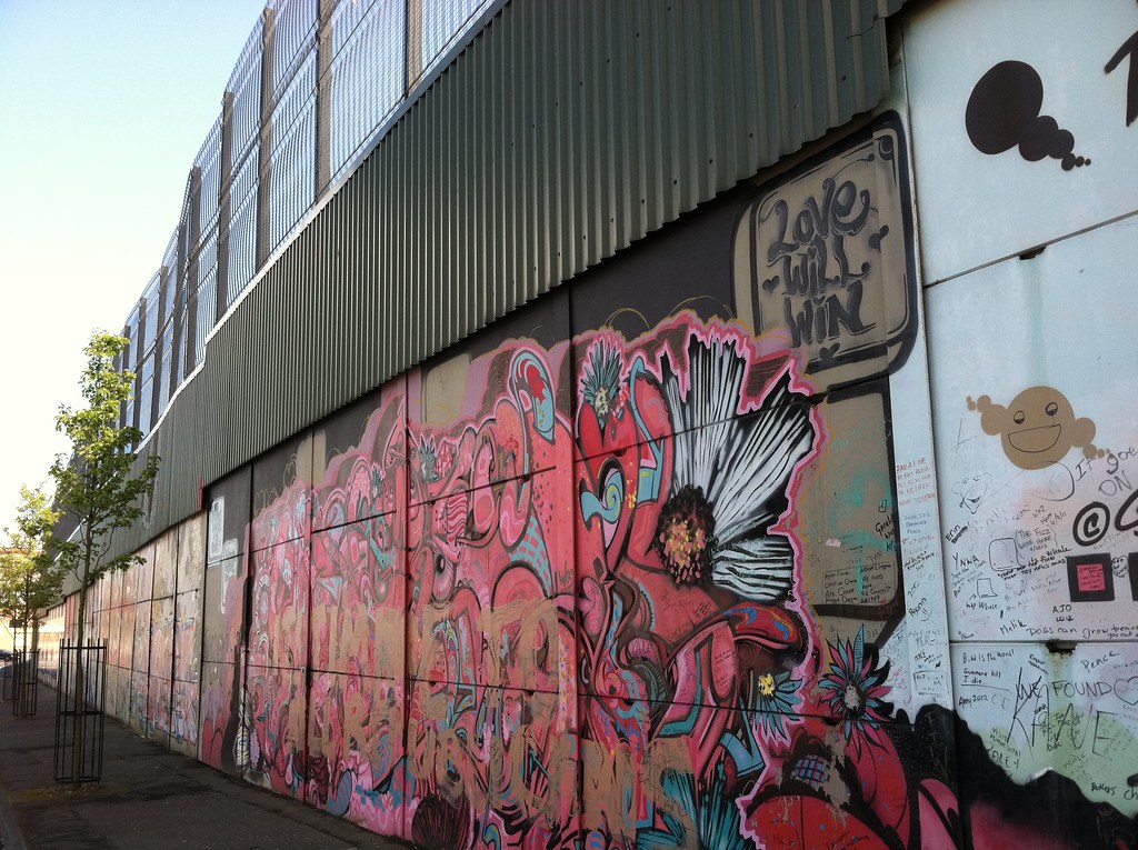 The Peace Walls is one of the most historical places in Ireland.
