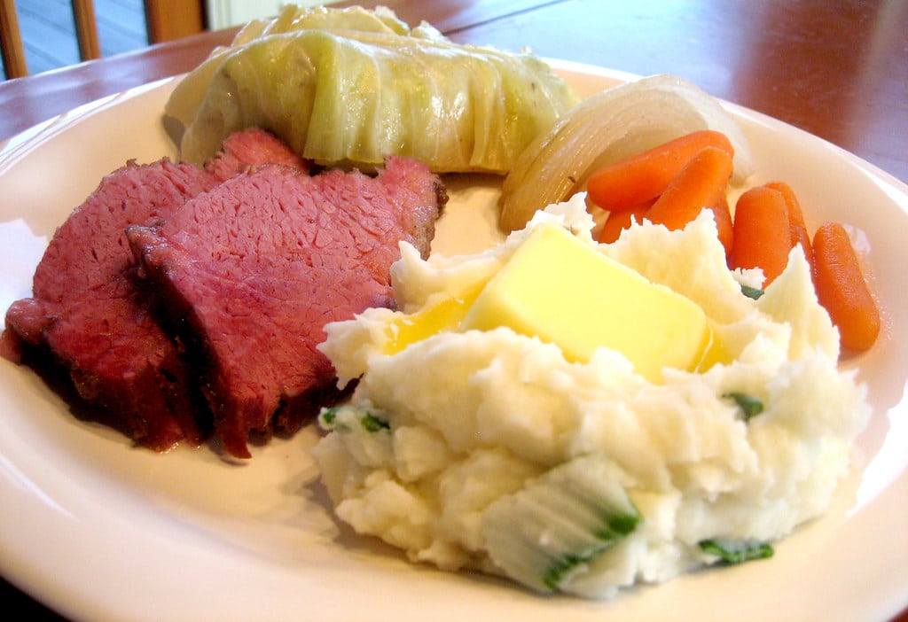 One of the silly misconceptions about Ireland is that we eat corned beef and cabbage.