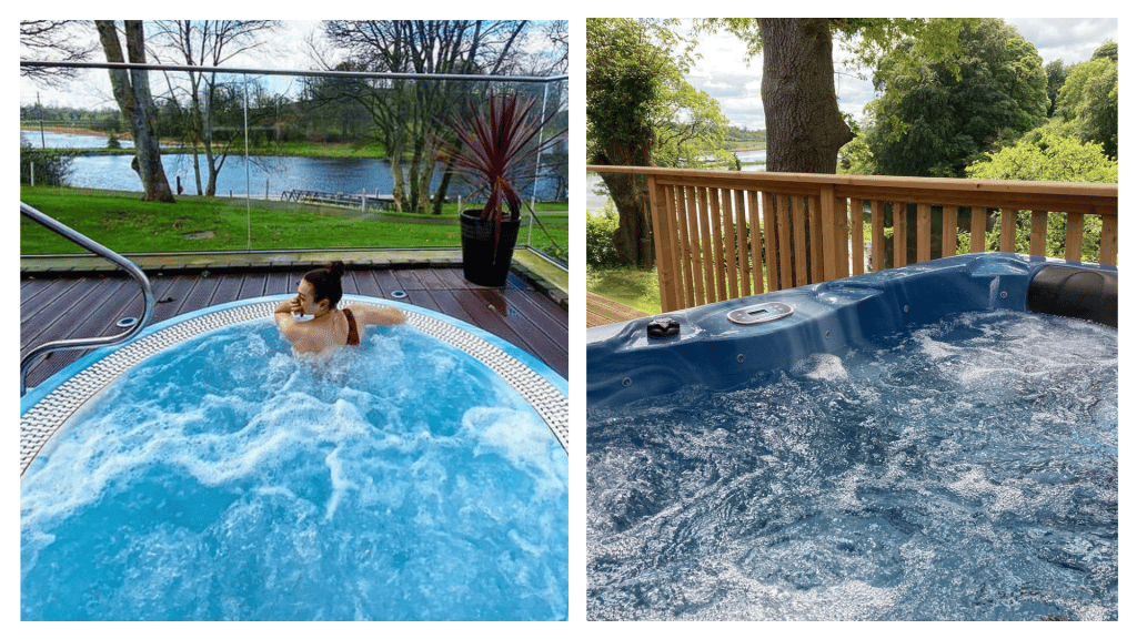 Killyhevlin Hotel and Spa is home to one of the most stunning hotel hot tubs with a view in Northern Ireland.