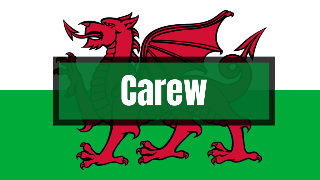 Carew means fort on a hill.