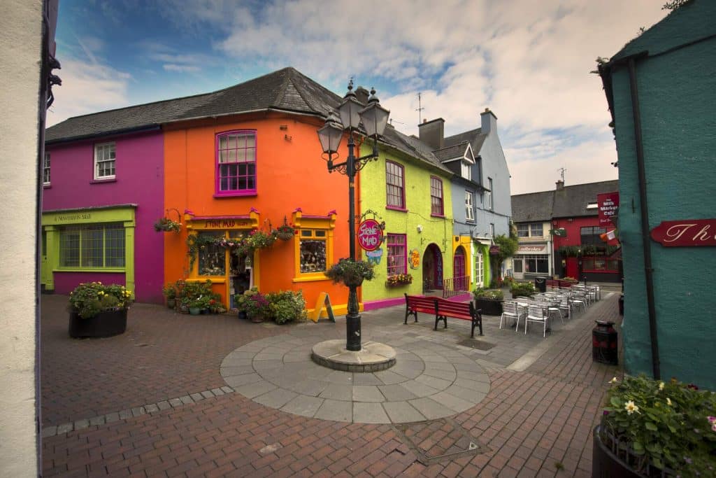 Head to Kinsale in the afternoon. Pictured is the colourful streets of the town.