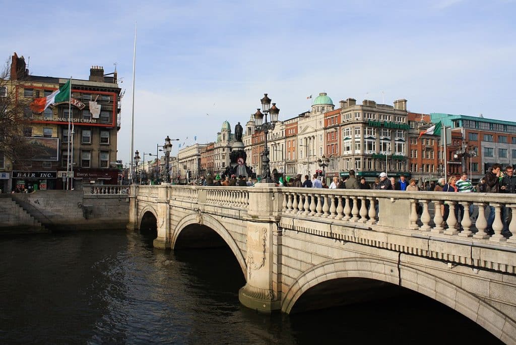 There is a remarkable fun fact about O'Connell Bridge.