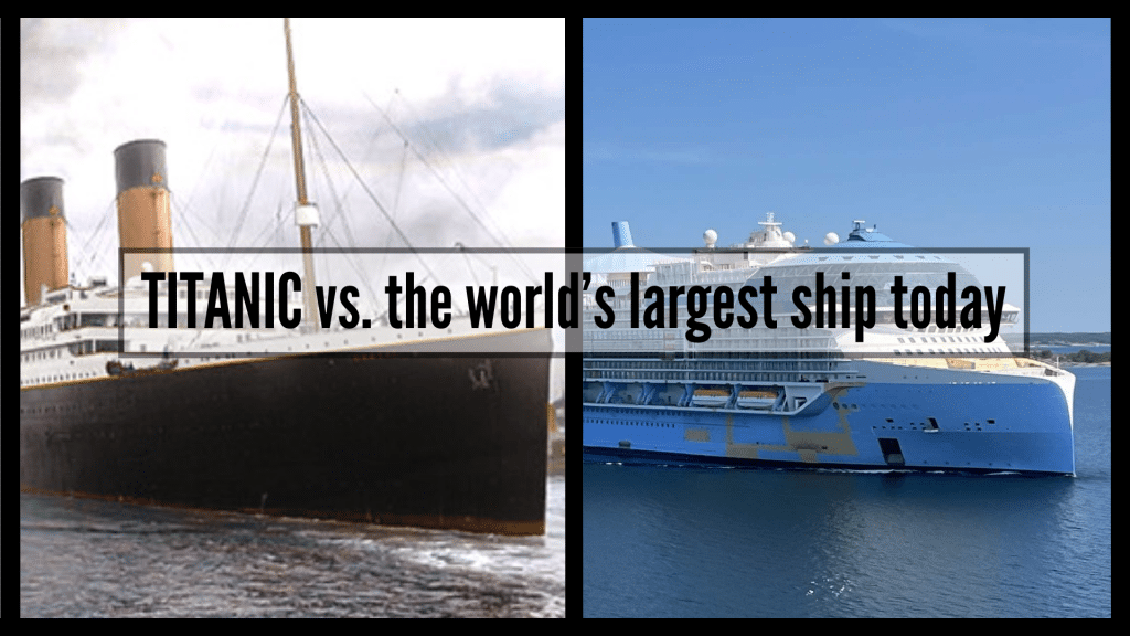 Titanic vs the world’s largest ship in 2024 (comparison with photos).