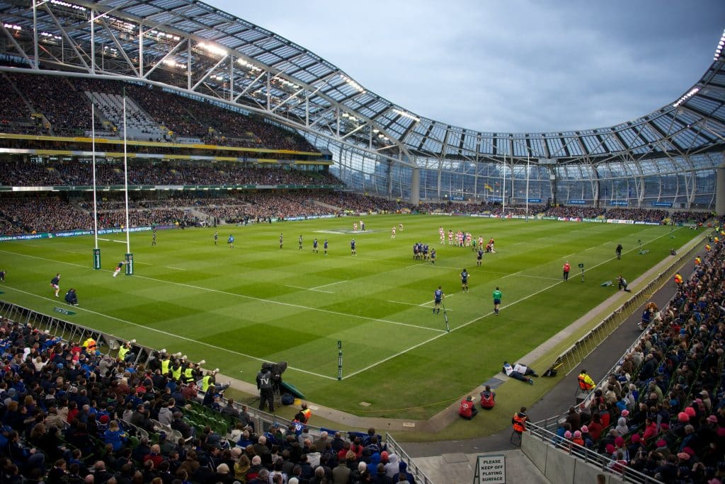 The national rugby team plays at the Aviva Stadium.
