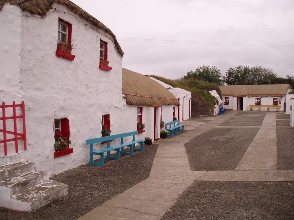 One of the best things to do in Donegal on a rainy day is head to Doagh Famine Village. 