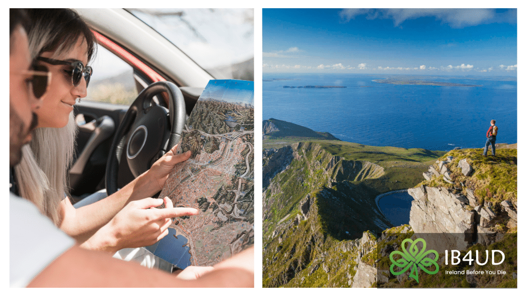 CROAGHAUN CLIFFS: hiking guide with duration, parking, and trail.