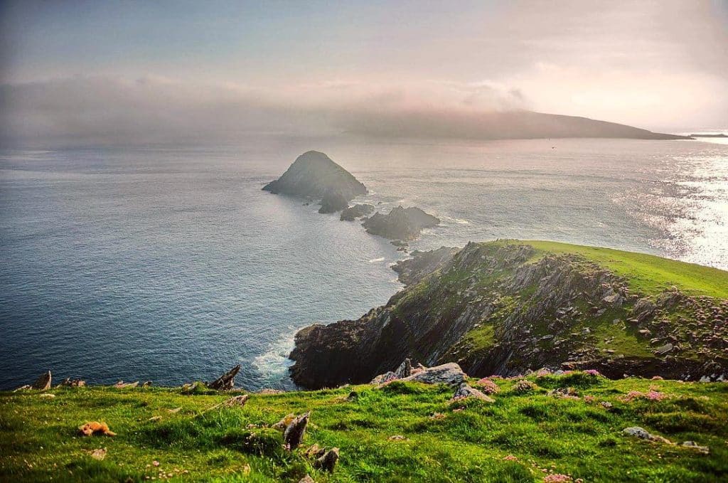Dunmore Head is much less crowded than other nearby spots.