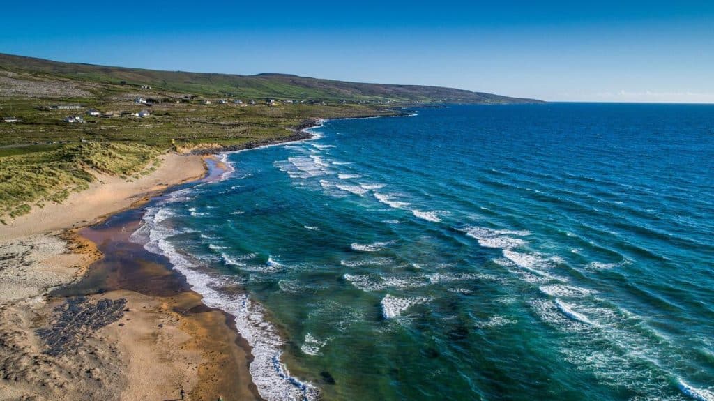 View of Fanore Beach.