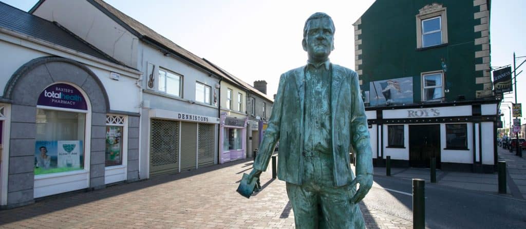 Shopping street in Longford Town.