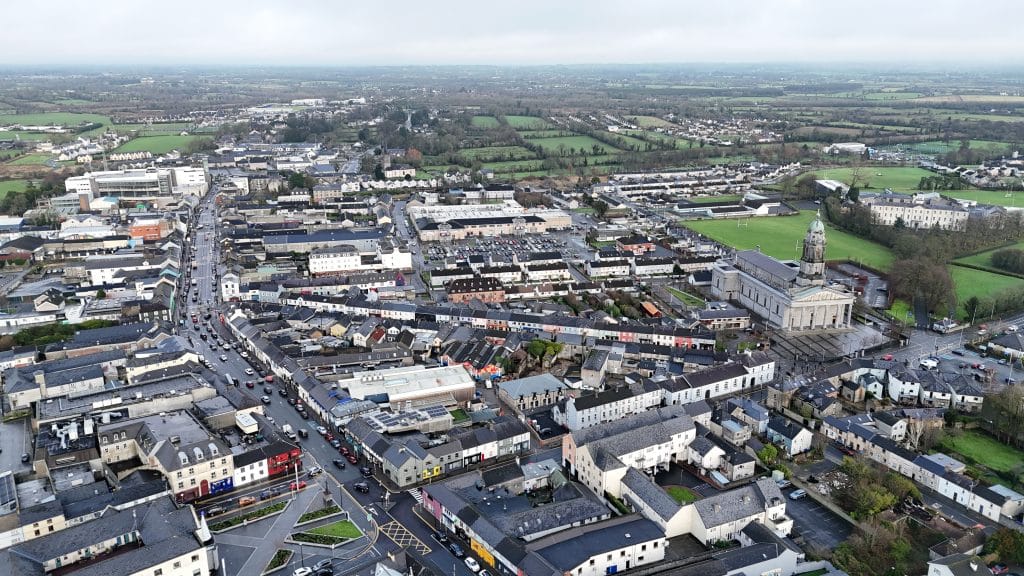Longford aerial view.