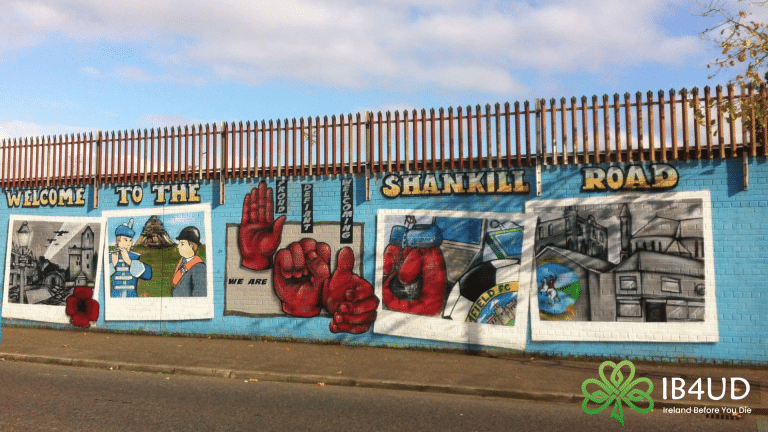 Welcome to the Shankill Road sign.