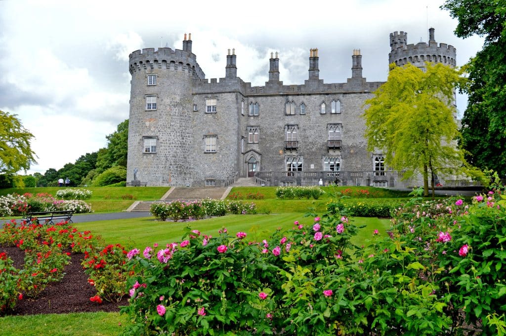 View of Kilkenny's castle and garden.