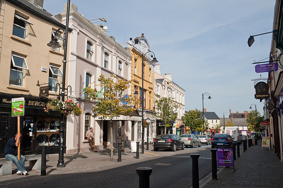 Main Street of Portlaoise, looking north-east.