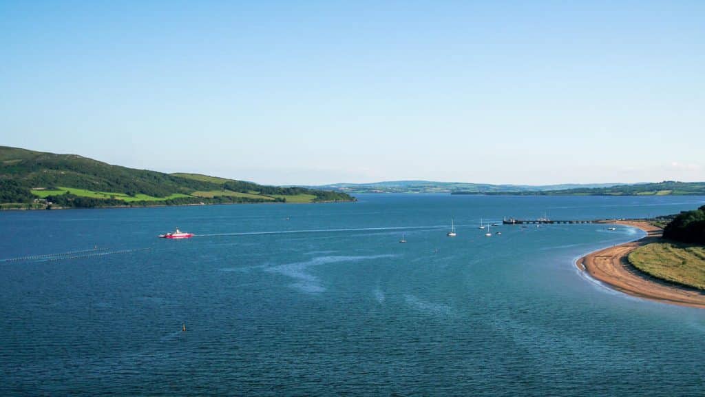 Aerial image of Rathmullan, Co. Donegal.