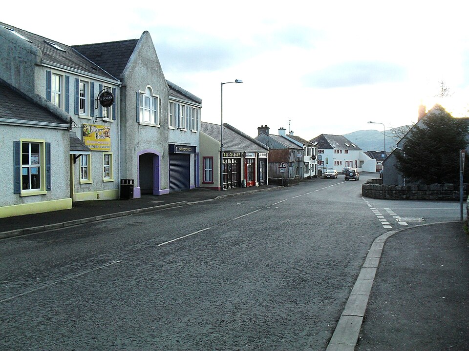 Main Street, Garrison A quiet Sunday afternoon (or maybe every day is like this) in the County Fermanagh village of Garrison - which sits right on the border.