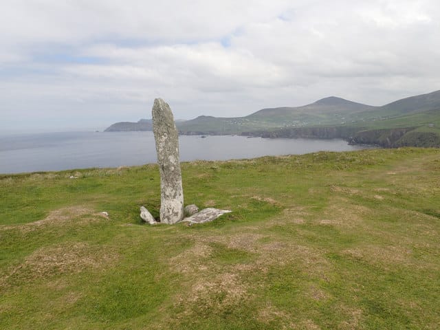 Ogham Stone on a field in Co. Kerry.